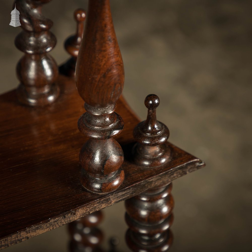 Whatnot Five-Tier , 19th C Rosewood