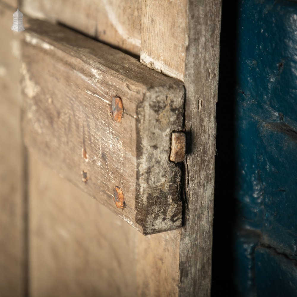 Oak Panelled Door, 17th C, 6 Panel