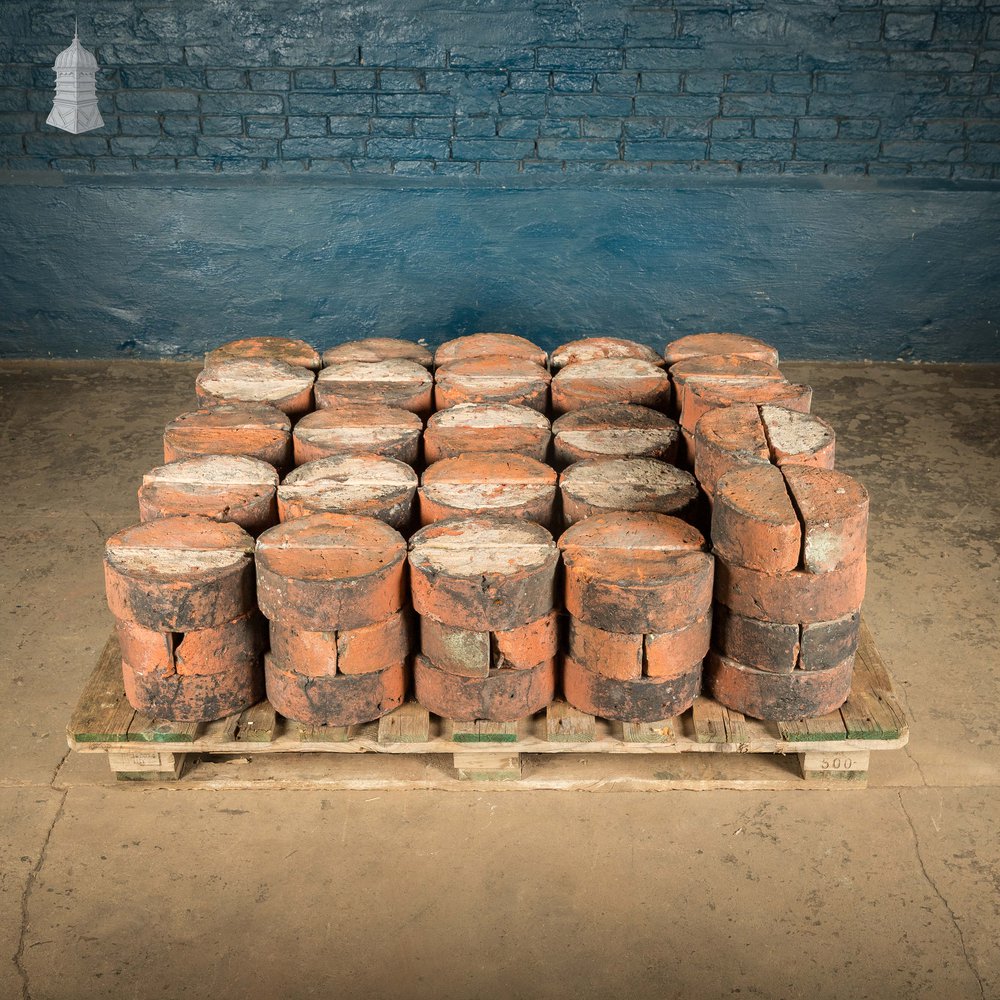 Half Round Coping, Reclaimed Red - A Run of 11M