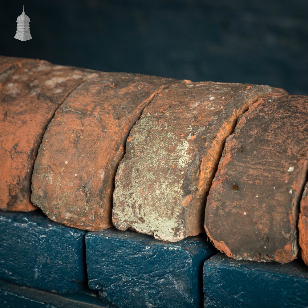 Half Round Coping, Reclaimed Red - A Run of 11M