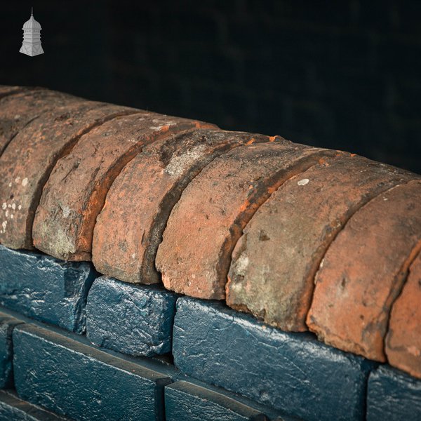 Half Round Coping, Reclaimed Red - A Run of 11M