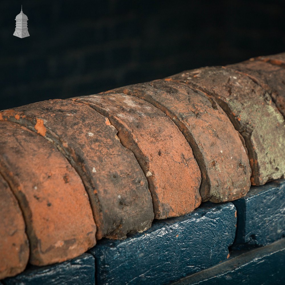 Half Round Coping, Reclaimed Red - A Run of 11M