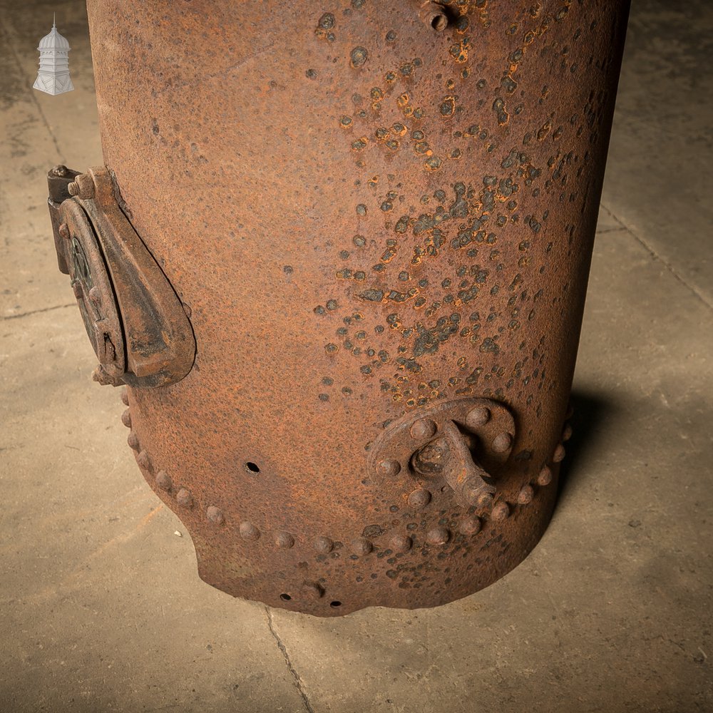Antique Riveted Vertical Steam Boiler
