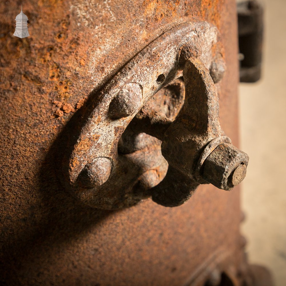 Antique Riveted Vertical Steam Boiler