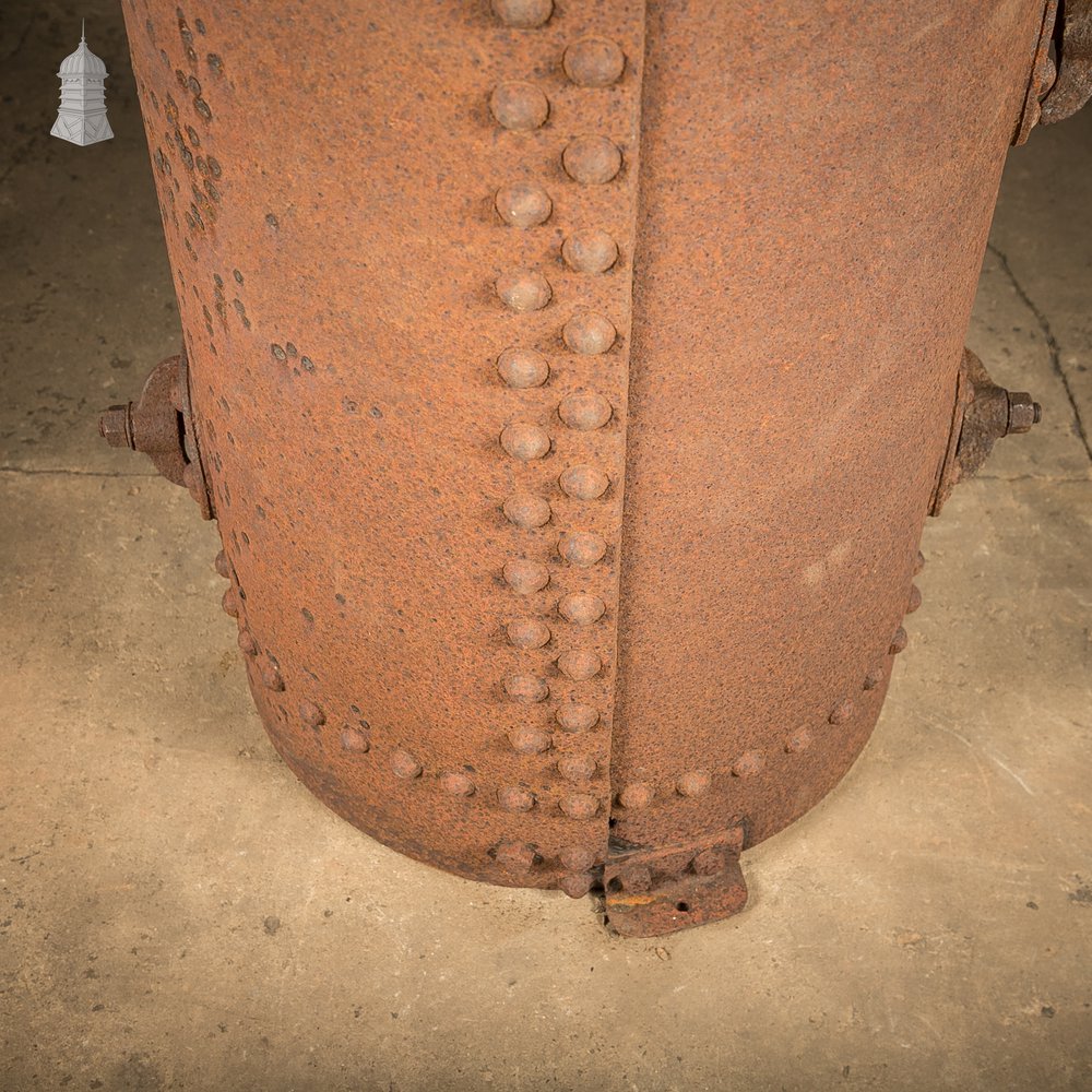 Antique Riveted Vertical Steam Boiler