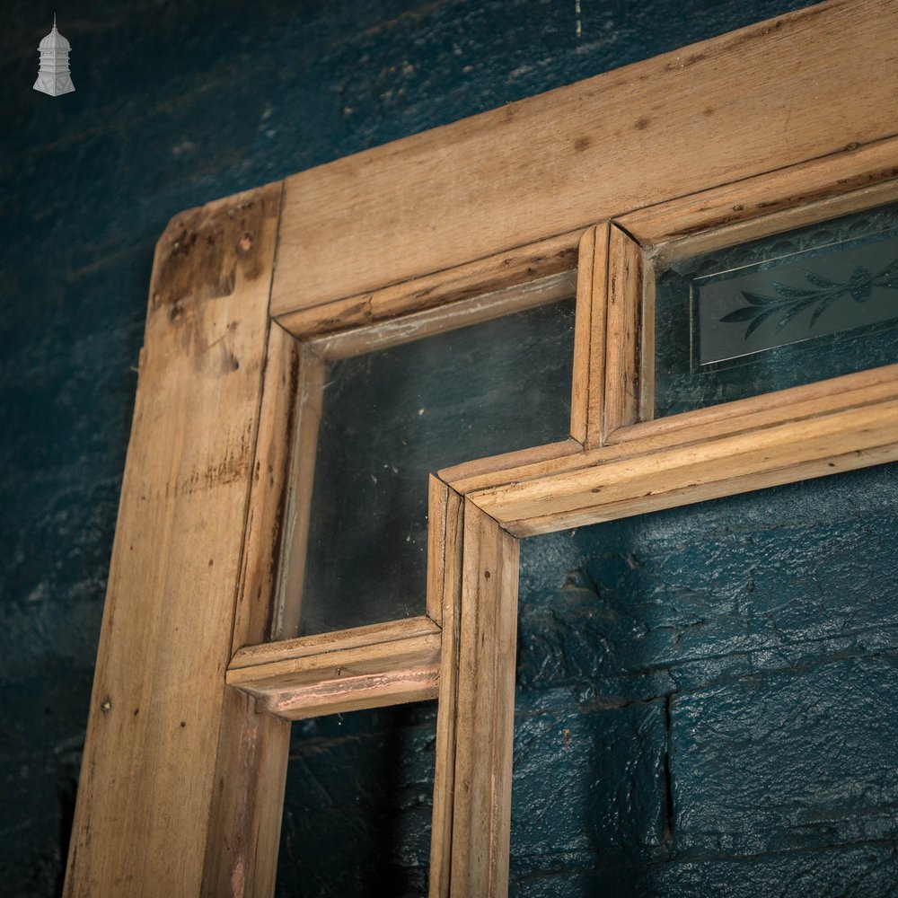 Half Glazed Doors, Moulded Panelled Mahogany, Victorian Pair