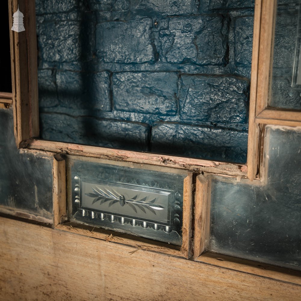 Half Glazed Doors, Moulded Panelled Mahogany, Victorian Pair