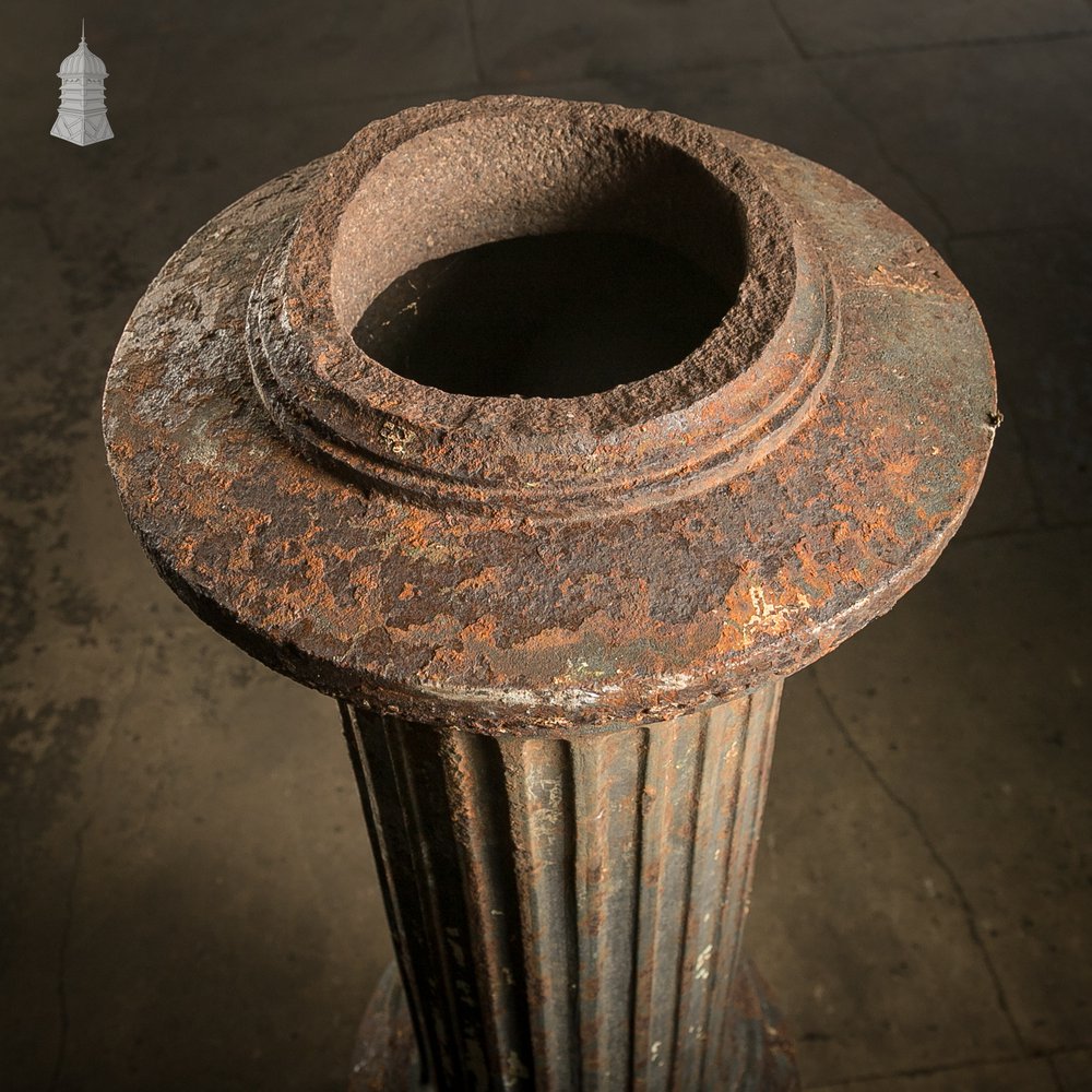 Corinthian Column, Cast Iron, Reclaimed Architectural Pillar