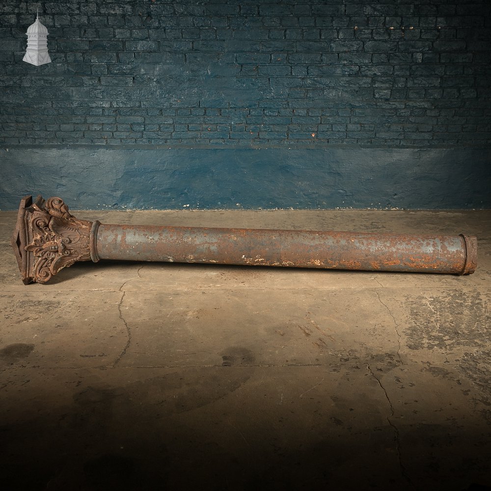 Corinthian Column, Cast Iron, Reclaimed Architectural Pillar