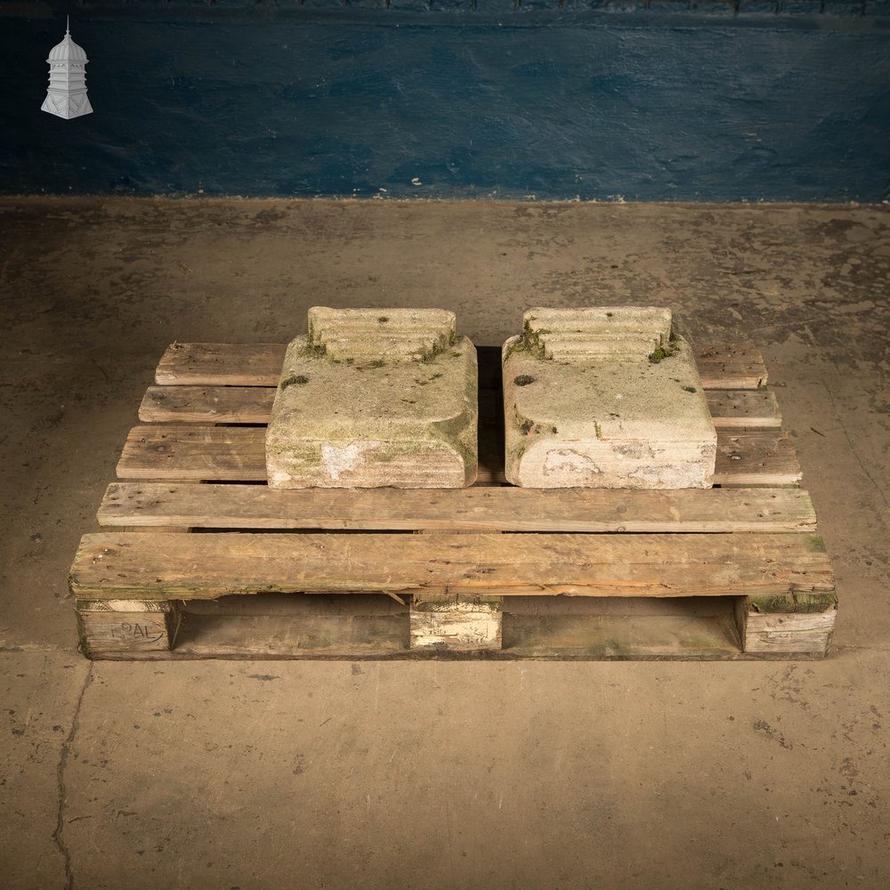 Stone Plinth Bases – Reclaimed Carved Architectural Elements
