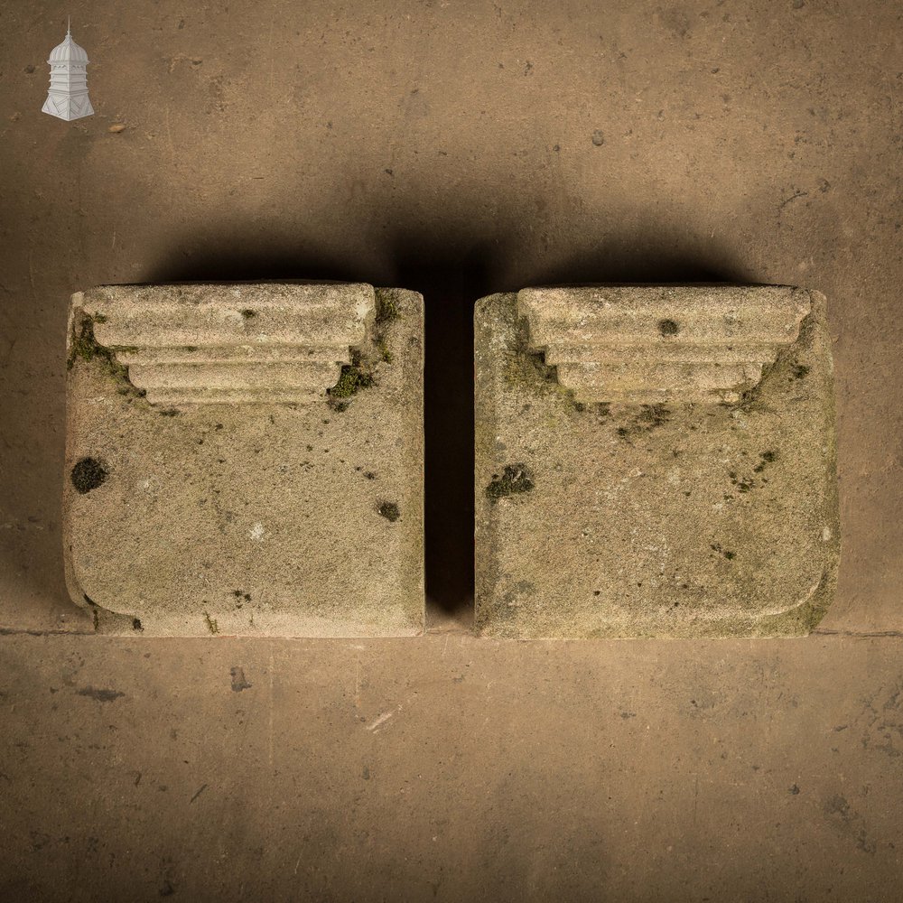 Stone Plinth Bases – Reclaimed Carved Architectural Elements