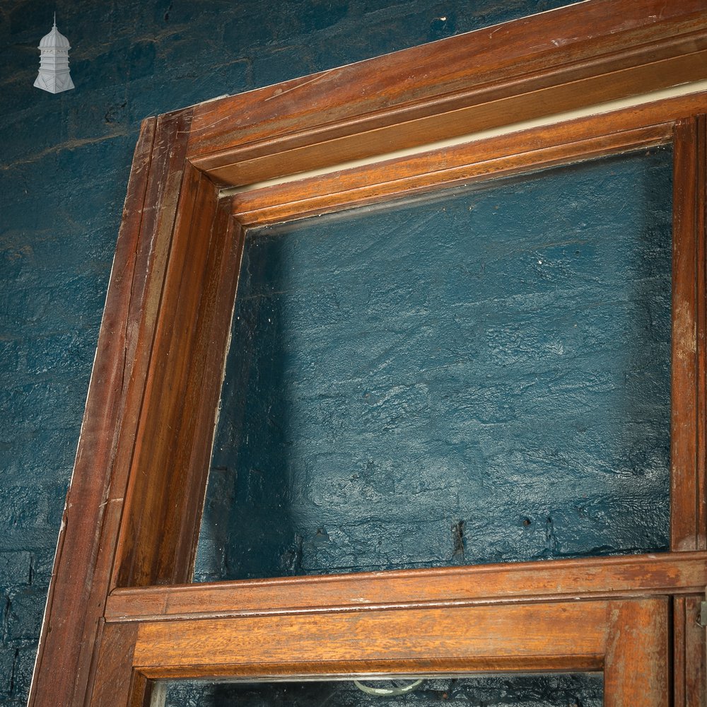 Large Glass Doors, Inward Opening Edwardian Mahogany Windows / Doors