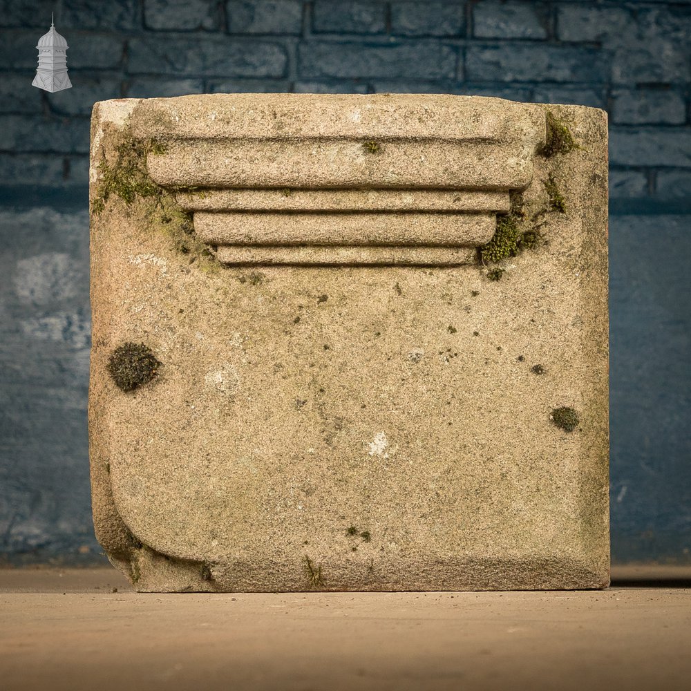 Stone Plinth Bases – Reclaimed Carved Architectural Elements
