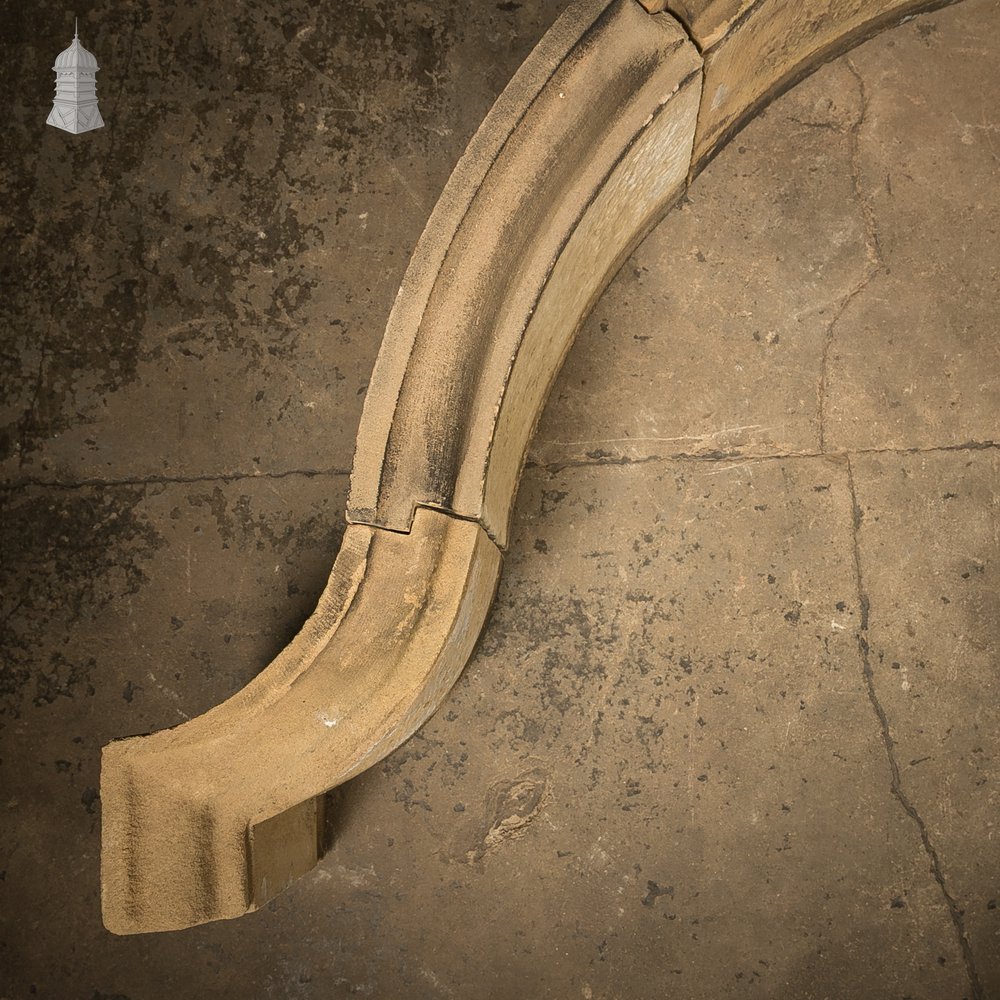 Classical Stone Arched Pediment Door Window Hood Mould