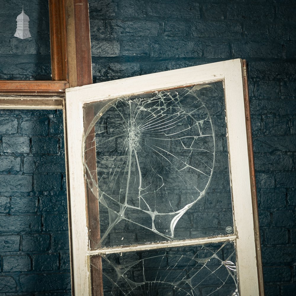 Large Glass Doors, Inward Opening Edwardian Mahogany Windows / Doors