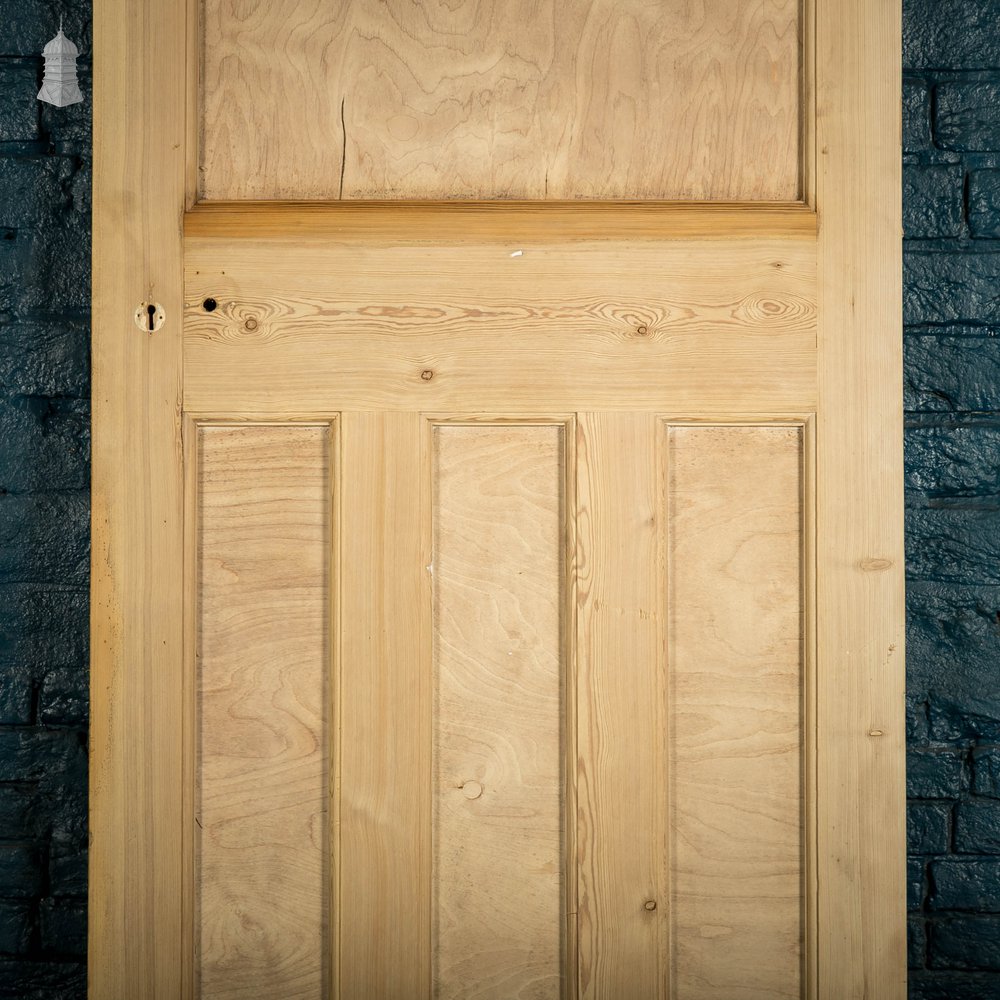 Pine Paneled Door, 1 Over 3, 4 Panel