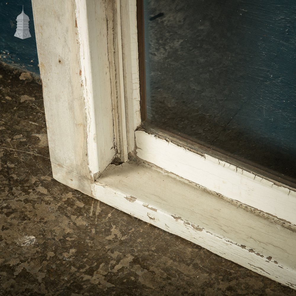 Arch-Top Hardwood Sash Window, Edwardian Mahogany Construction