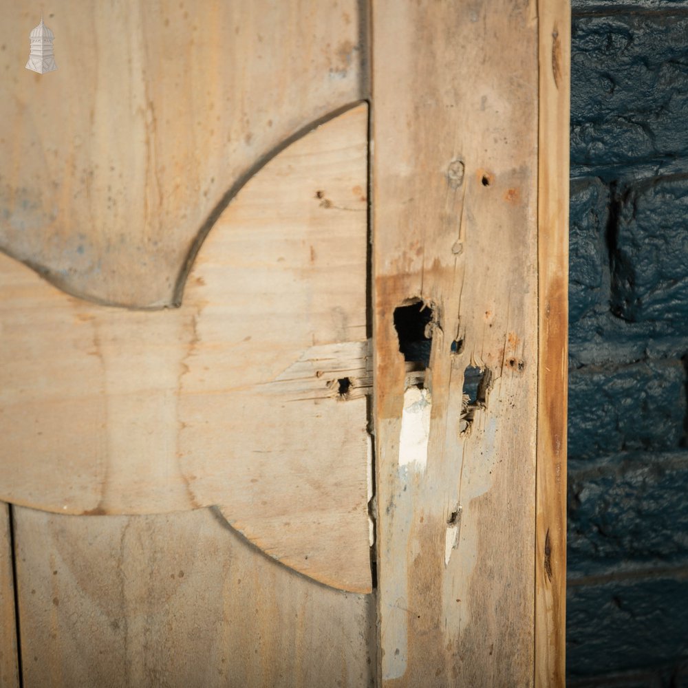 Pine Panelled Door, 19th C French, 2 Moulded Panels