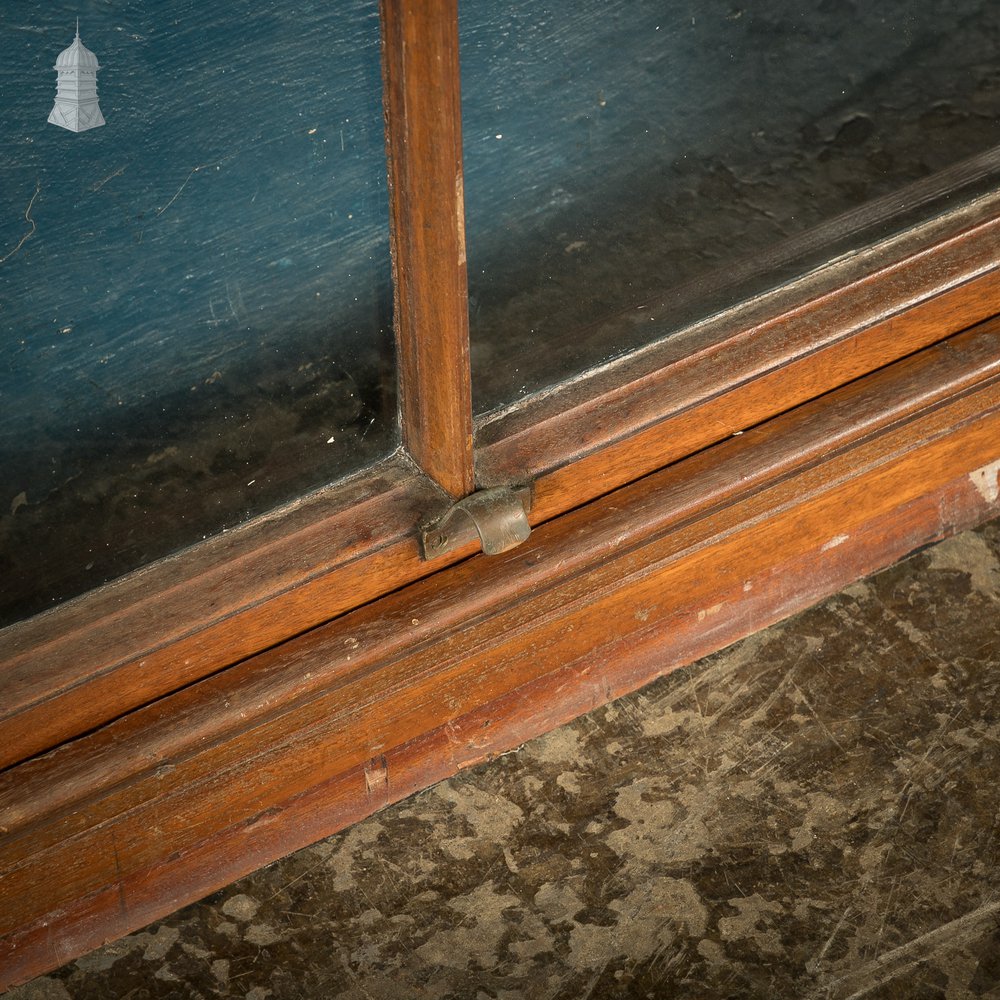 Arch-Top Hardwood Sash Window, Edwardian Mahogany Construction