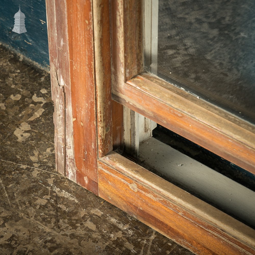 Arch-Top Sash Window, Edwardian Mahogany Construction