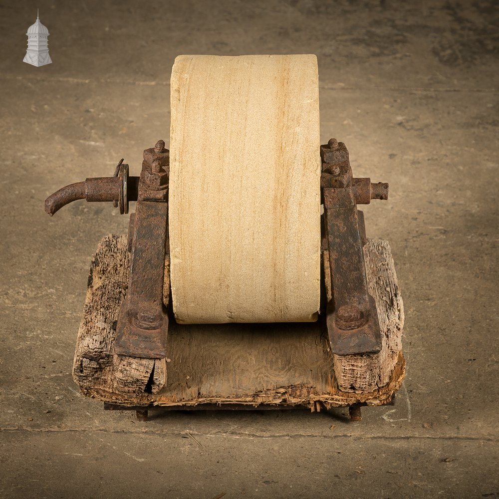 Sandstone 11" Grindstone on Cast Iron Frame
