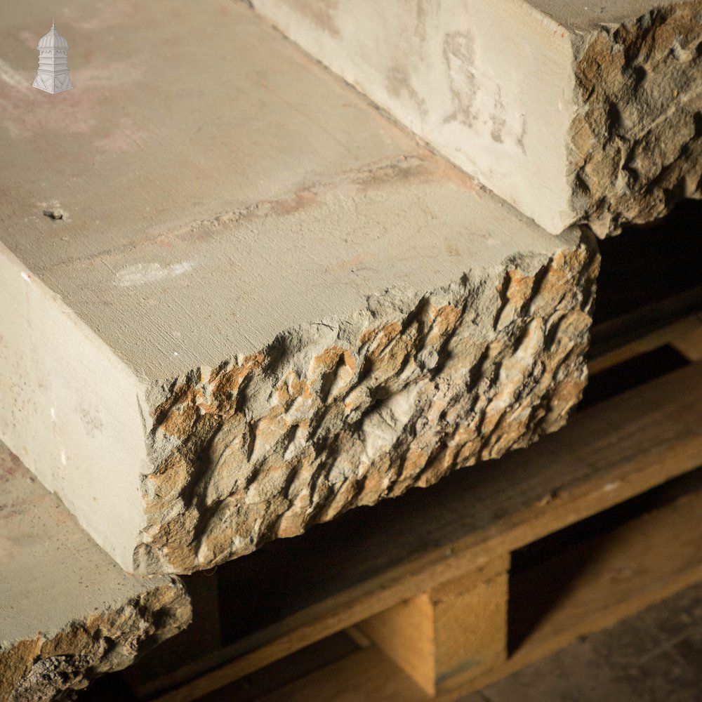 Staircase Treads, Soild York Stone, 6-Step Flight