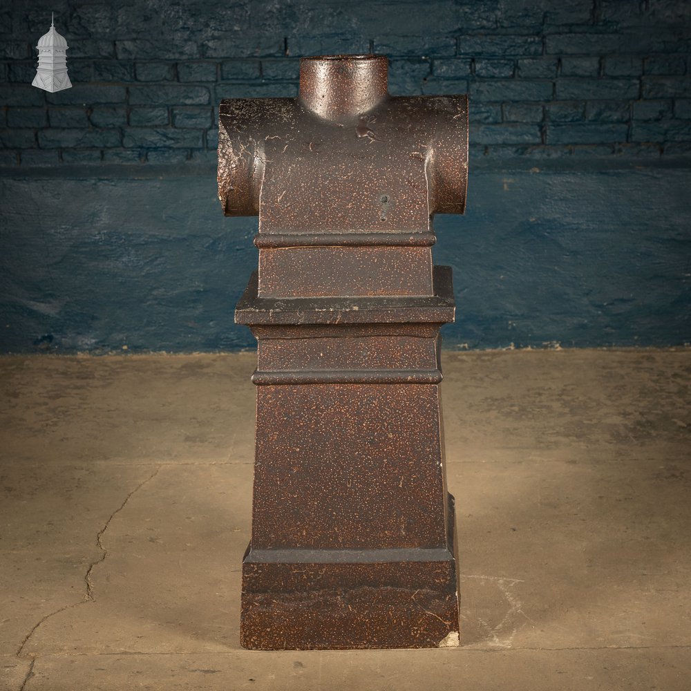 Chimney Pot T-Shaped, Reclaimed Salt Glazed