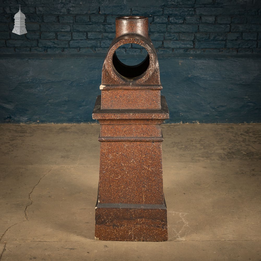 Chimney Pot T-Shaped, Reclaimed Salt Glazed