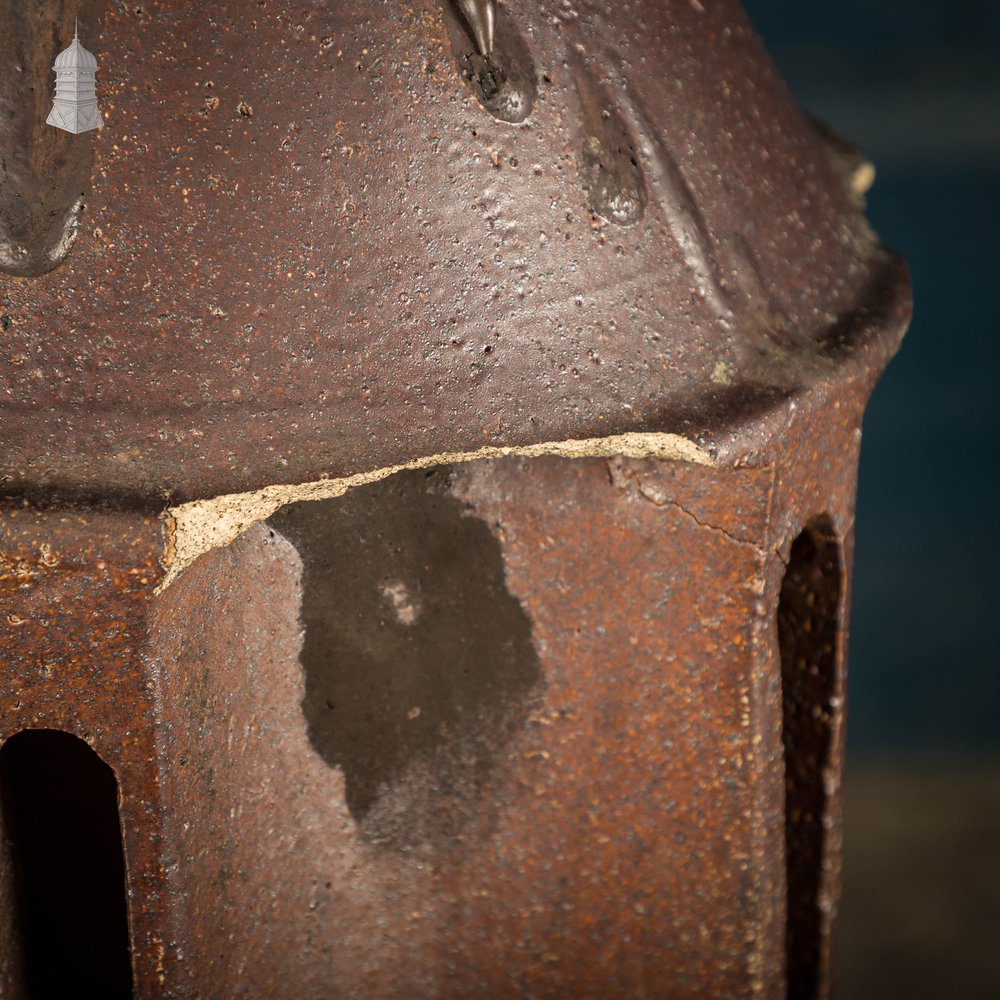 Louvered Chimney Pot, Tall Salt Glazed Terracotta
