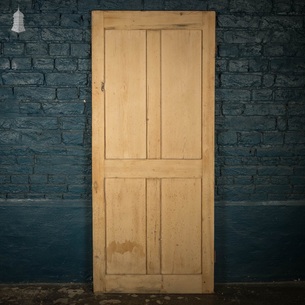 Pine Panelled Door, Victorian 4 Panel Moulded