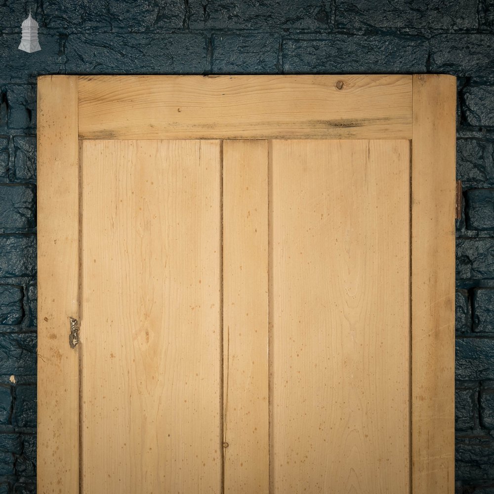 Pine Panelled Door, Victorian 4 Panel Moulded