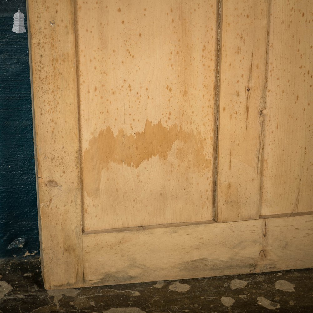 Pine Panelled Door, Victorian 4 Panel Moulded