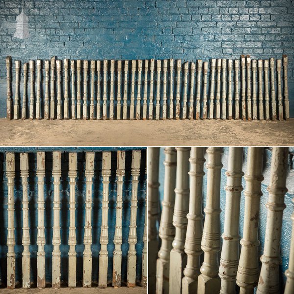 Turned Staircase Spindles, Batch of 43