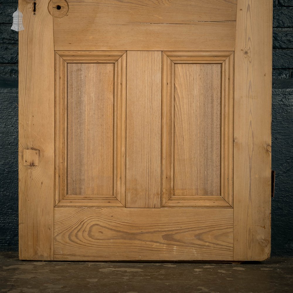 Half Glazed Door, Victorian Pine with 2 Moulded Panels