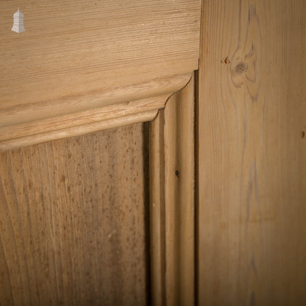 Half Glazed Door, Victorian Pine with 2 Moulded Panels