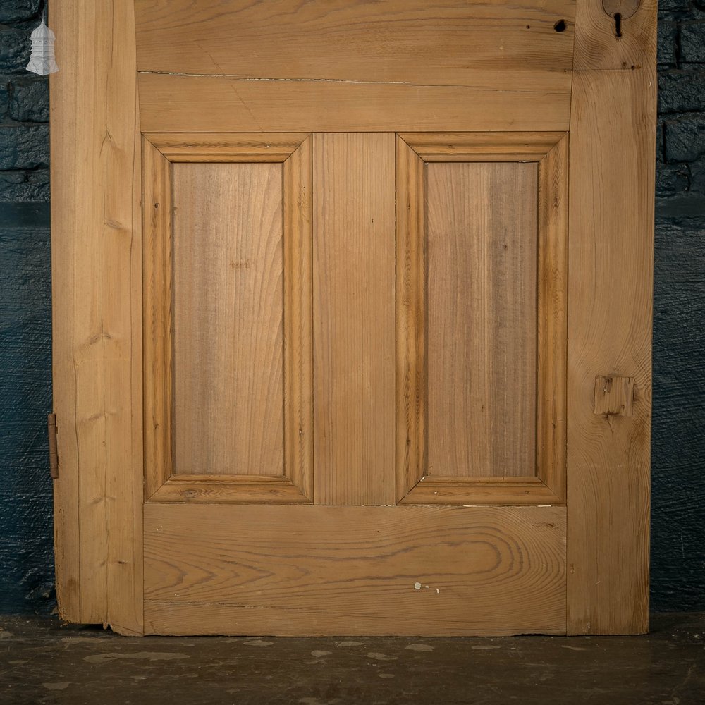 Half Glazed Door, Victorian Pine with 2 Moulded Panels