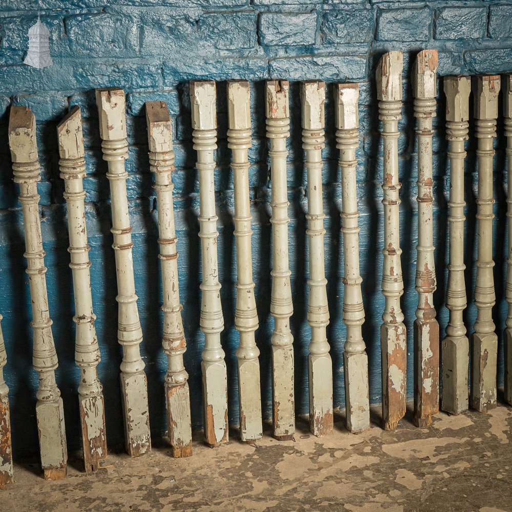 Turned Staircase Spindles, Batch of 43