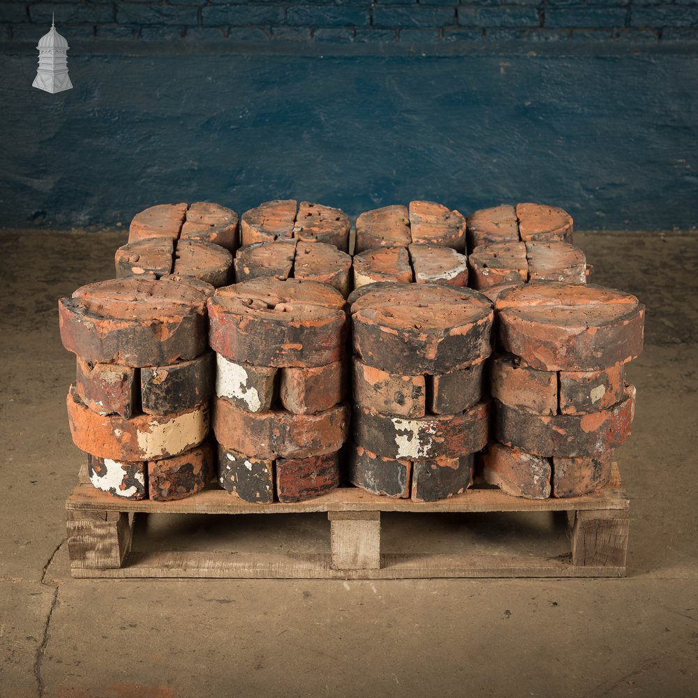 Half Round Coping, Reclaimed Red Brick Copings