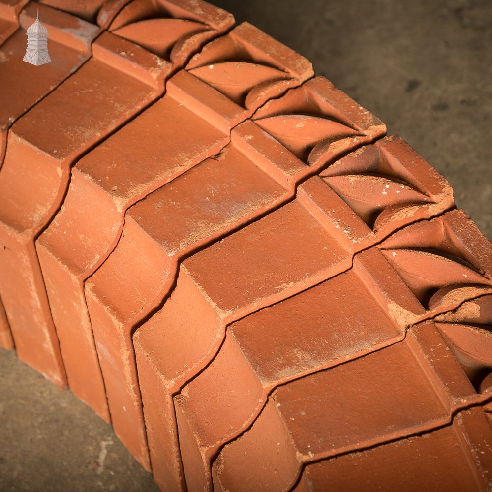 Terracotta Brick Arch with Decorative Moulded Voussoirs
