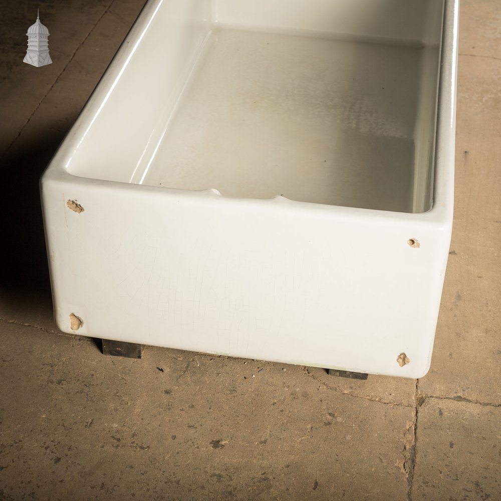 4ft x 2ft Belfast Sink with Weir Overflow, Large Ceramic Sink