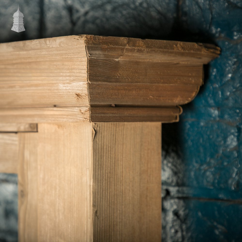 Half-Glazed Moulded Pine Architectural Partition Screen