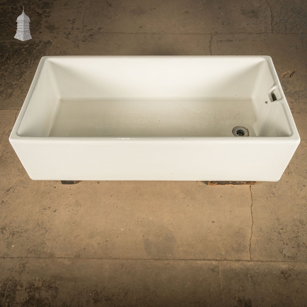 4ft x 2ft Belfast Sink with Weir Overflow, Large Ceramic Sink