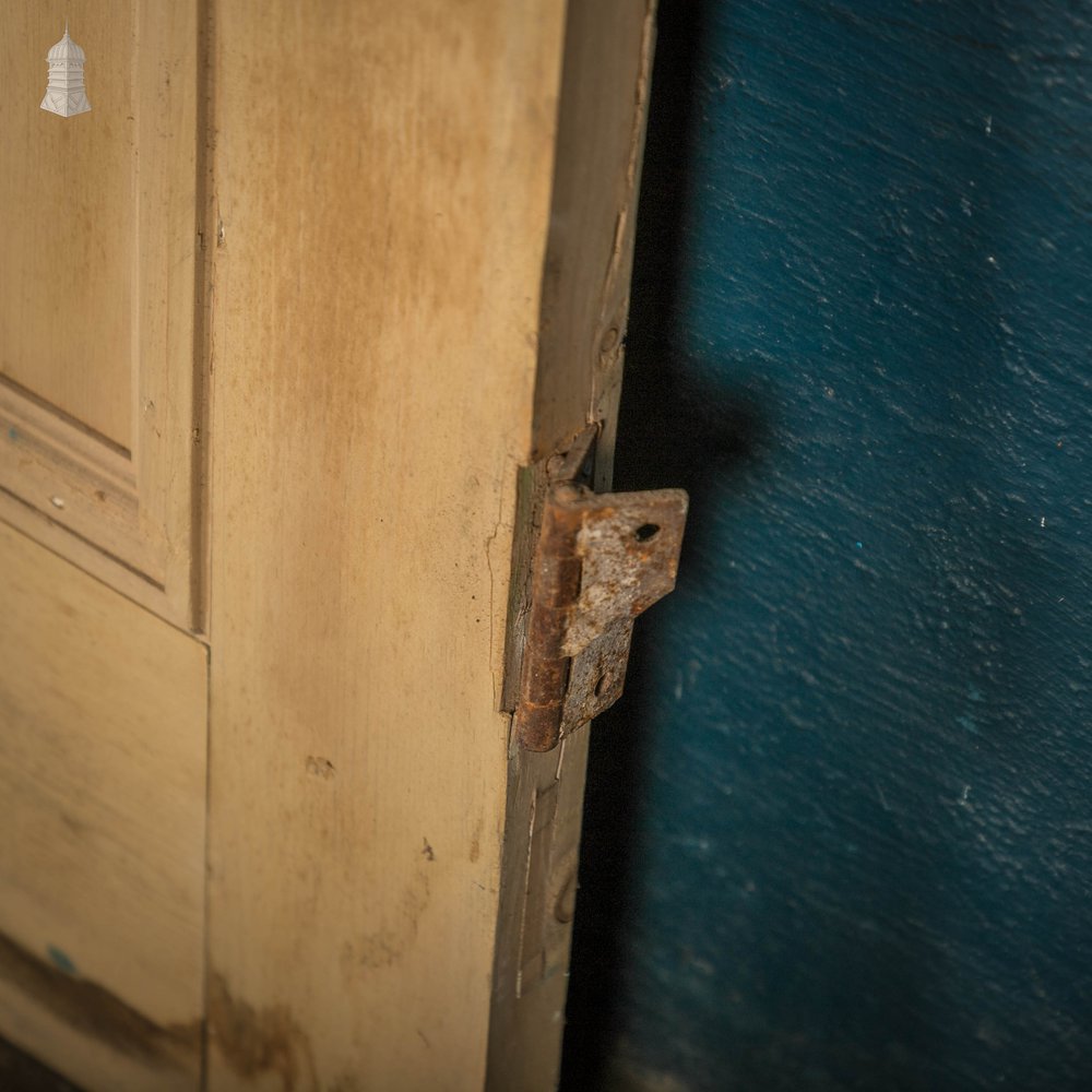 Pine Panelled Door, Victorian 2 Panel Cupboard Door