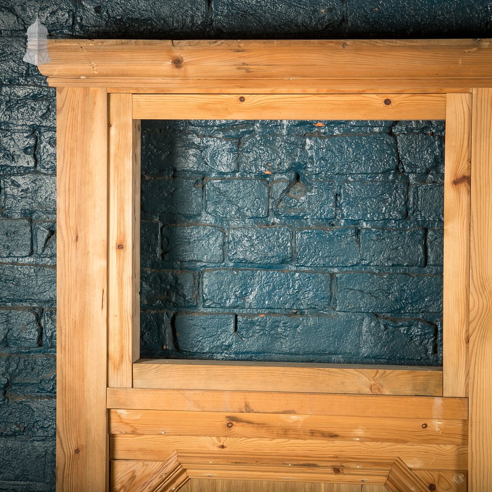 Half-Glazed Moulded Pine Architectural Partition Screen