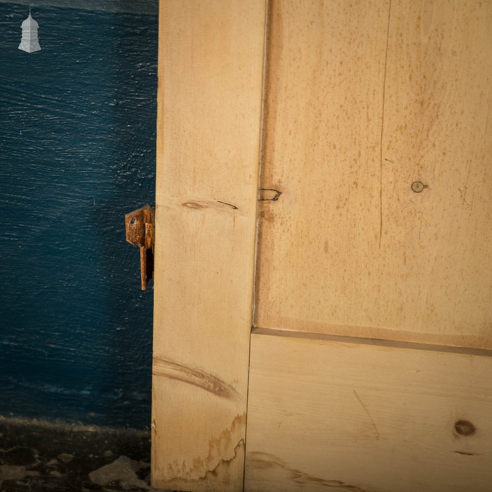 Pine Panelled Door, Victorian 2 Panel Cupboard Door