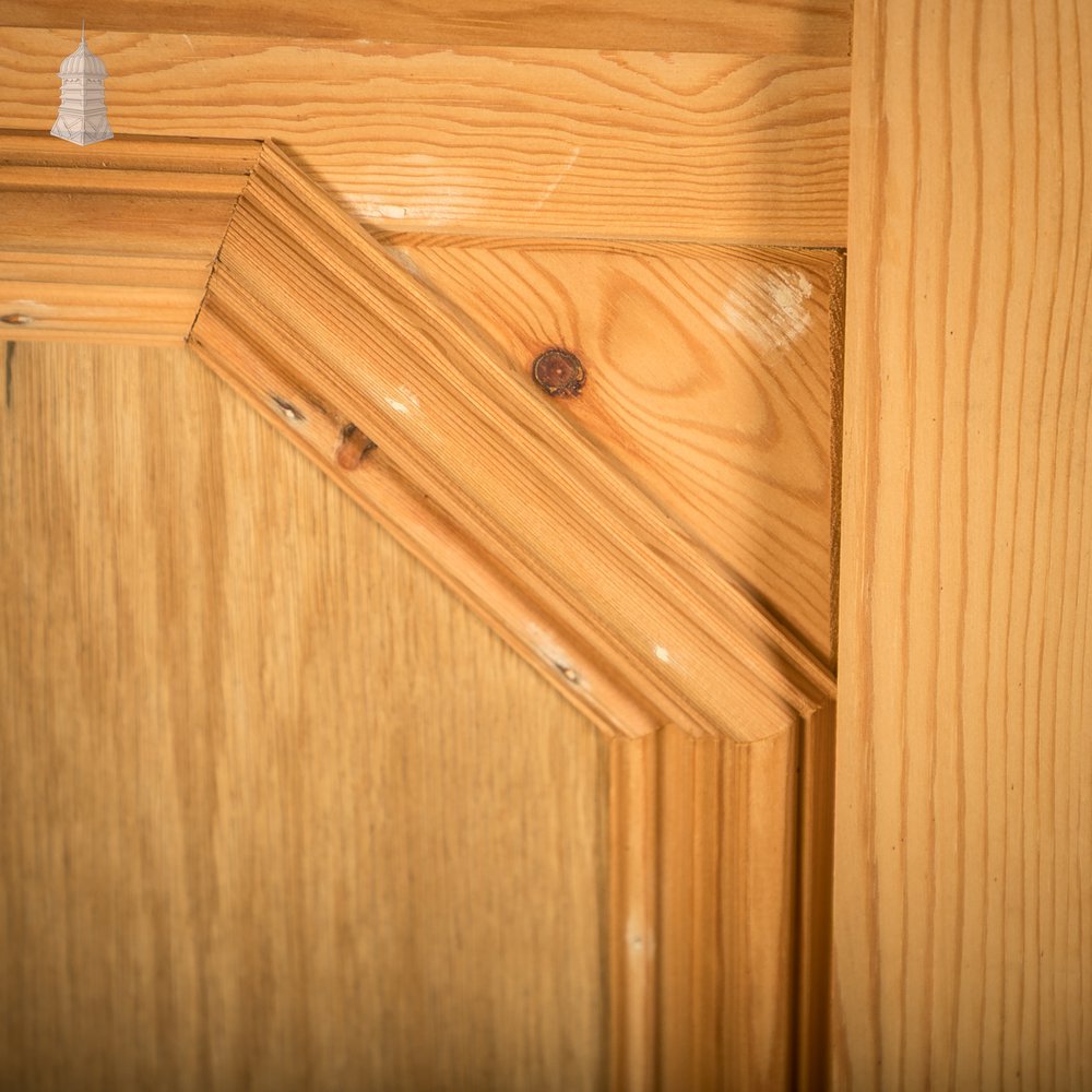 Half-Glazed Moulded Pine Architectural Partition Screen