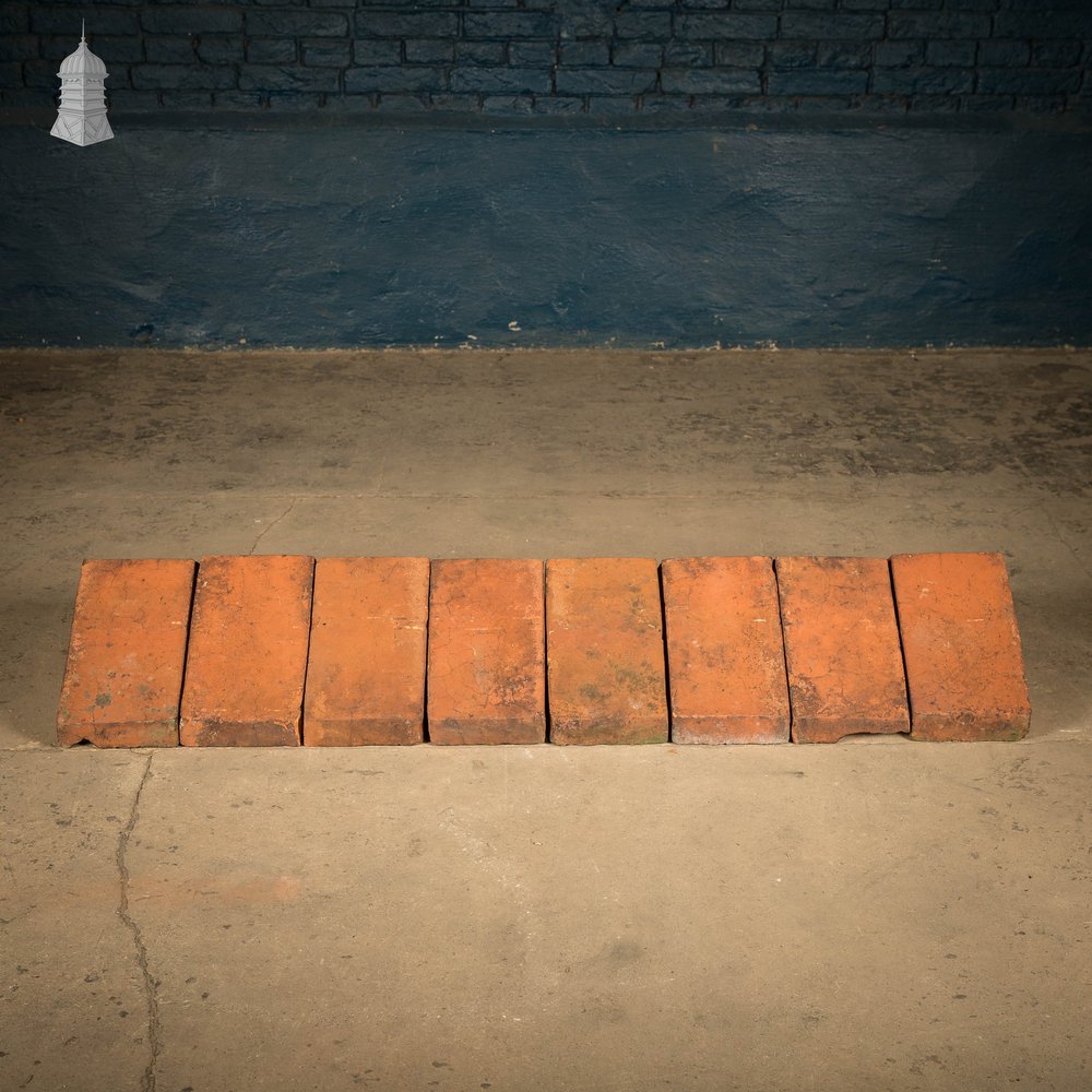 Red Saddleback Coping, Reclaimed Wall Copings - A Run of 5.5M