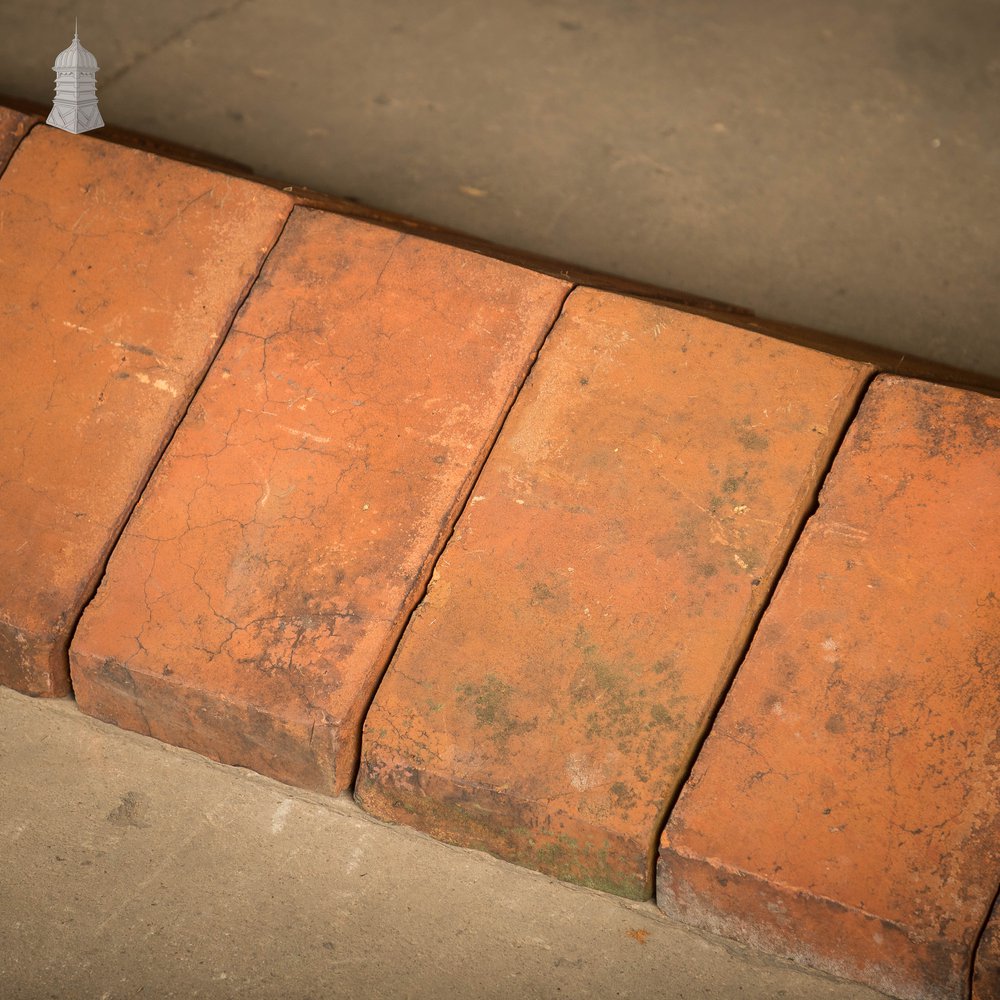 Red Saddleback Coping, Reclaimed Wall Copings - A Run of 5.5M