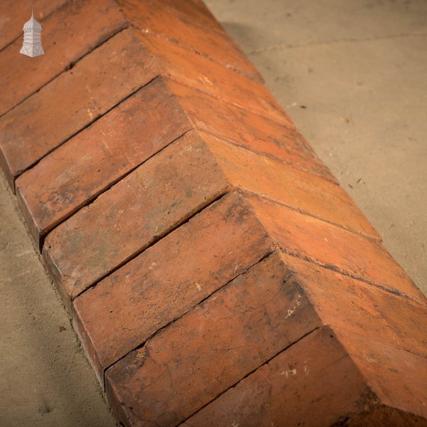Red Saddleback Coping, Reclaimed Wall Copings - A Run of 5.5M