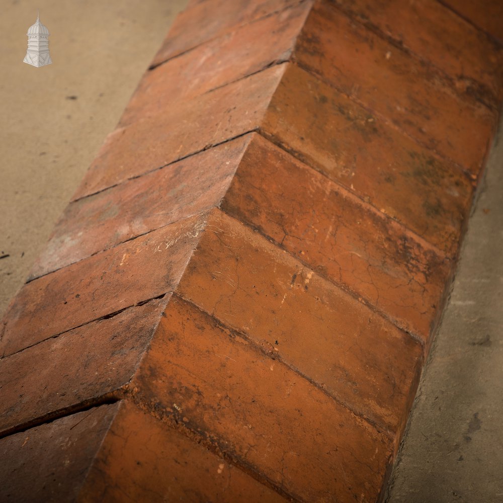 Red Saddleback Coping, Reclaimed Wall Copings - A Run of 5.5M